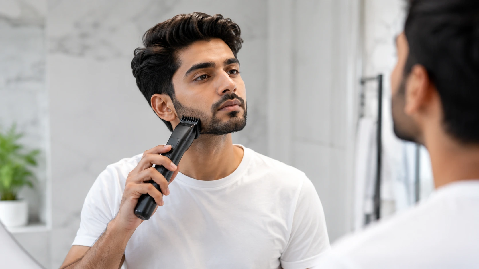 How to use a beard trimmer to trim and shape a beard at home