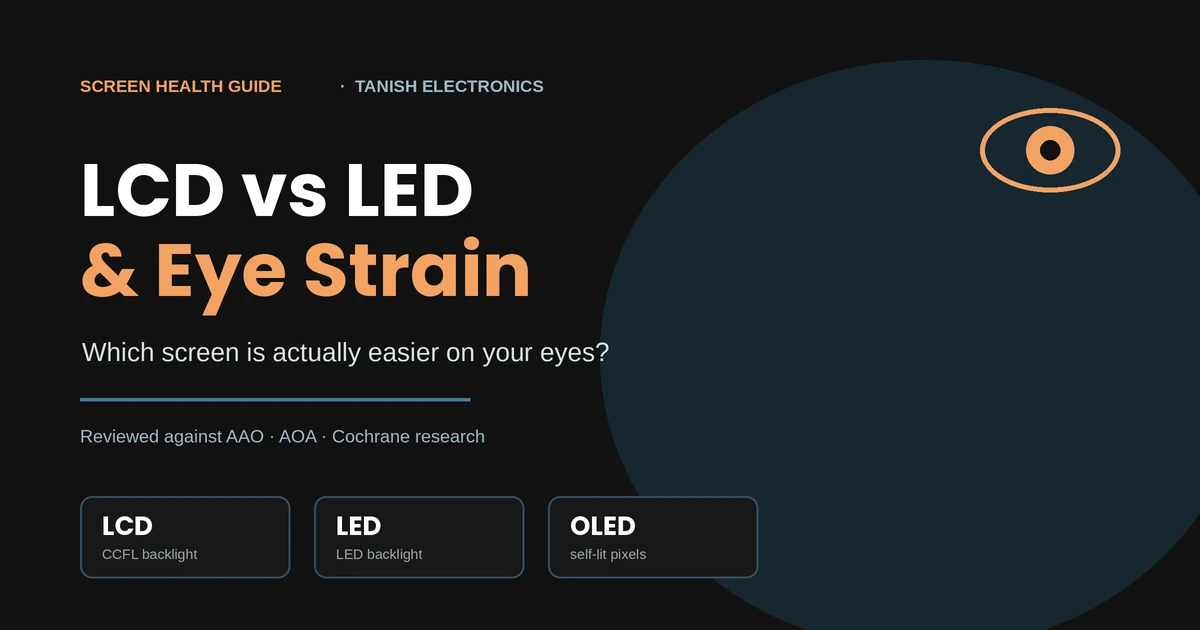 LCD vs LED and eye strain — which screen is easier on your eyes
