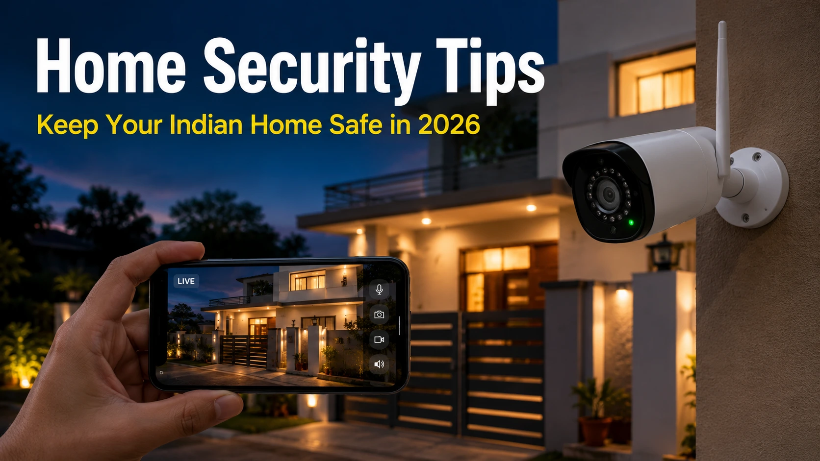 Home security tips for Indian households - WiFi CCTV camera