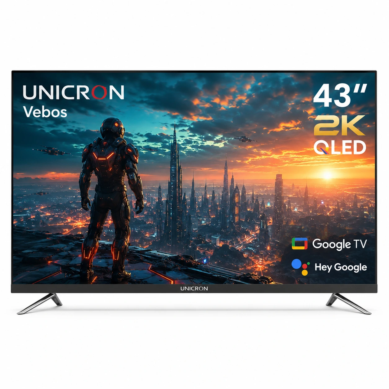 UNICRON Vebos 43 Inch 2K Android Smart TV