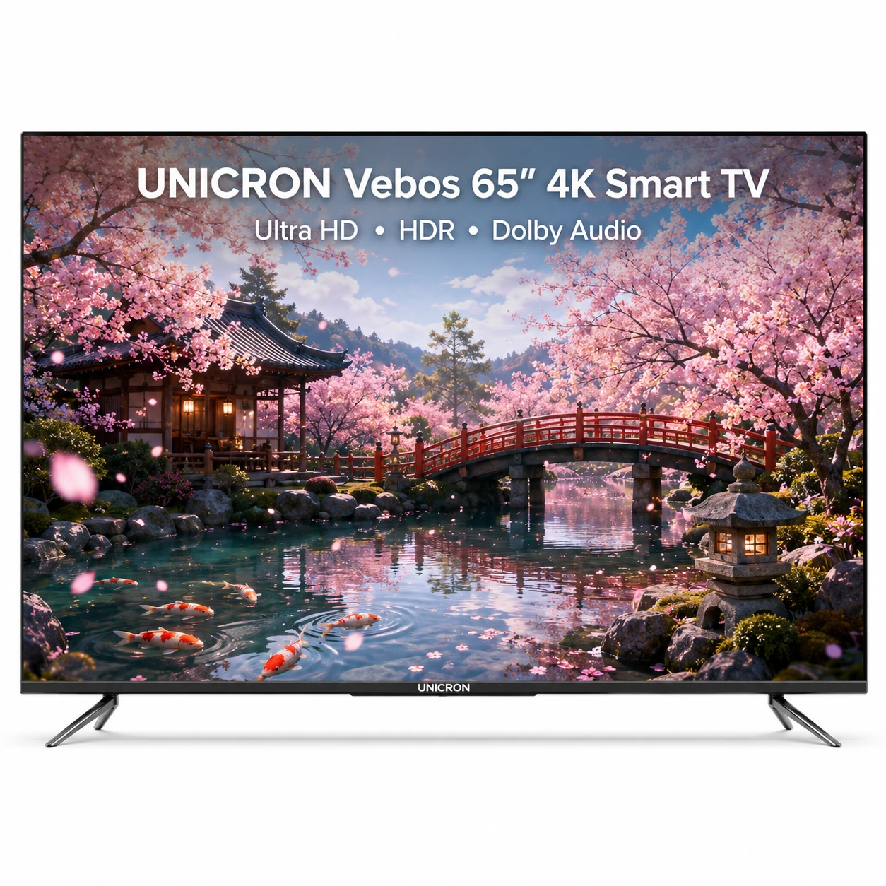 UNICRON Vebos 65 Inch 4K Ultra HD Smart LED TV