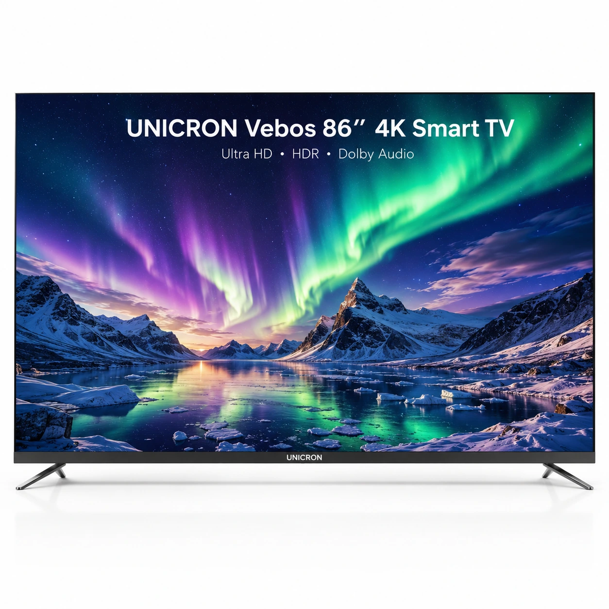 UNICRON Vebos 86 Inch 4K Ultra HD Smart LED TV