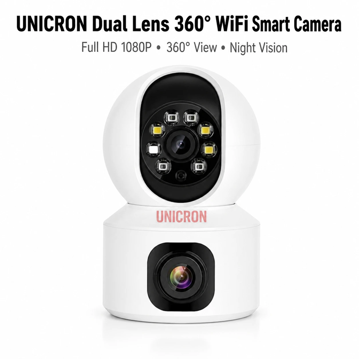 UNICRON Dual Lens 360° WiFi Smart Camera